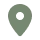 Map location pin icon on black background.